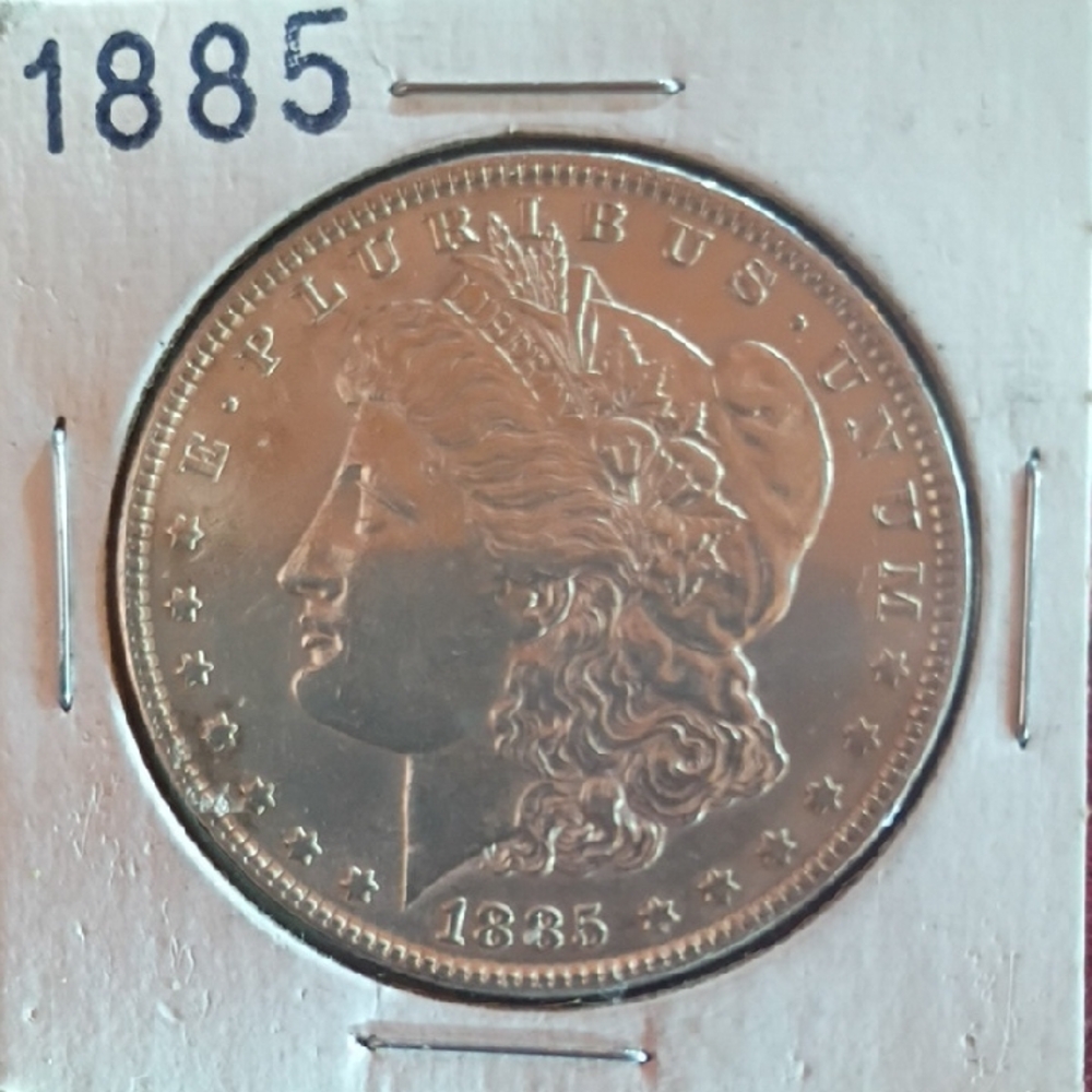 1885 MSPL Morgan Silver Dollar - Classic Silver Coin
